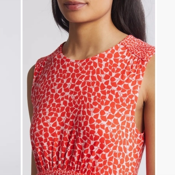 NWT Boden Red Botanic Sprig dress size 2P - Picture 2 of 8